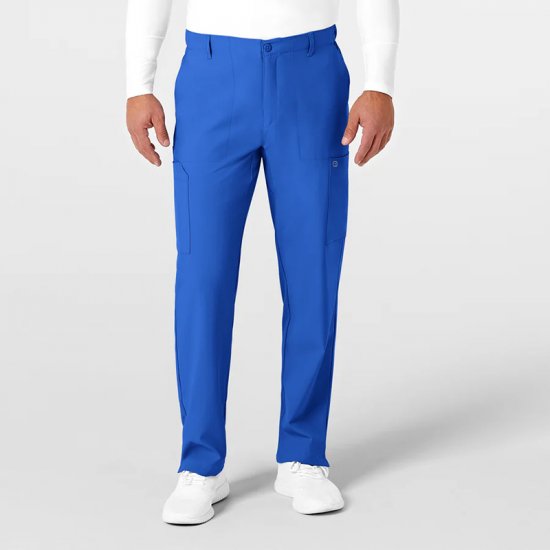 W123 Men\'s Flat Front Cargo Pants