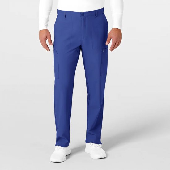 W123 Men\'s Flat Front Cargo Pants